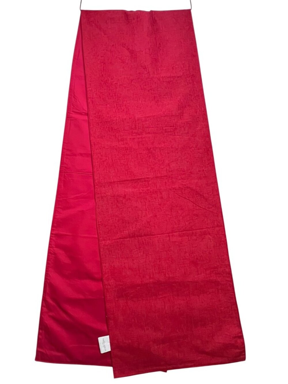 Laura Ashley Red Textured Holiday Table Runner 100% Polyester Classic Christmas